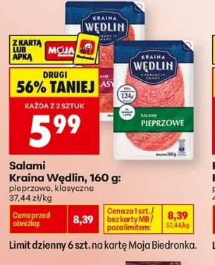 Salami pieprzowe Kraina Wędlin +1 wariant