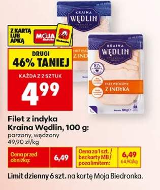 Filet z indyka wędzony Kraina Wędlin +1 wariant
