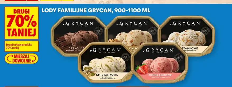 Lody familijne czekoladowe Grycan +4 warianty