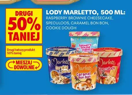Lody Marletto Raspberry Brownie Cheesecake +3 warianty
