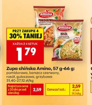 Zupa chińska pomidorowa Amino +4 warianty