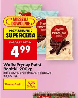 Wafle Pryncy Pałki Bonitki orzechowe +2 warianty