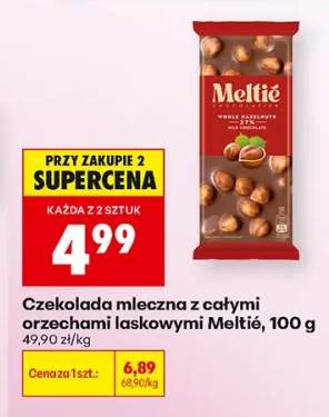 Czekolada mleczna z całymi orzechami laskowymi Meltié