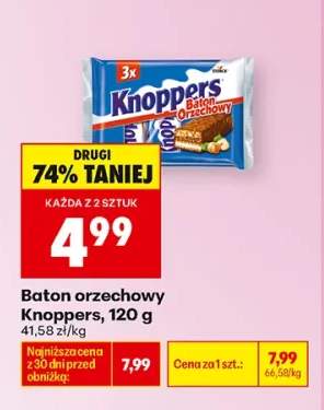 Baton orzechowy Knoppers 3-pak