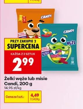 Żelki węże Candi +1 wariant