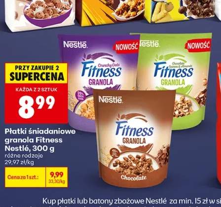 Płatki śniadaniowe granola Fitness Nestlé