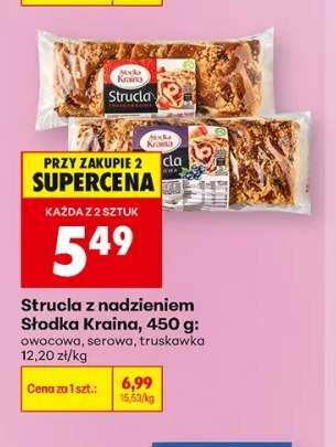 Strucla z nadzieniem owocowa Słodka Kraina +2 warianty