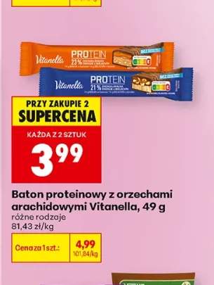 Baton proteinowy z orzechami arachidowymi Vitanella