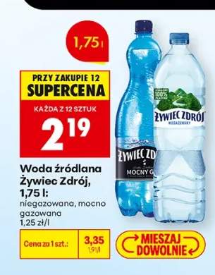 Woda źródlana niegazowana Żywiec Zdrój +1 wariant