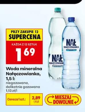 Woda mineralna niegazowana Nałęczowianka +1 wariant
