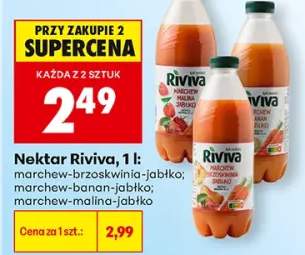 Nektar Riviva marchew-brzoskwinia-jabłko +2 warianty