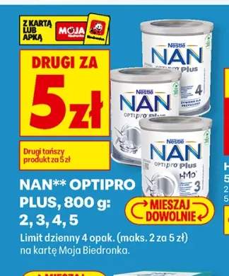 Mleko modyfikowane NAN Optipro Plus 2 +3 warianty