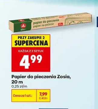 Papier do pieczenia Zosia 20 m