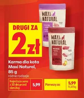 Karma dla kota Maxi Natural wołowina z gęsią +1 wariant