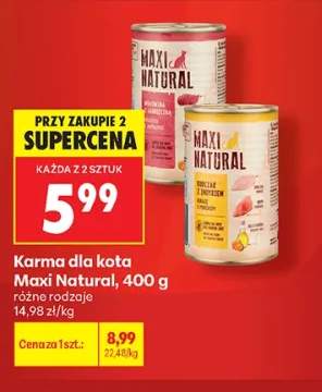 Karma dla kota Maxi Natural kurczak z indykiem +1 wariant