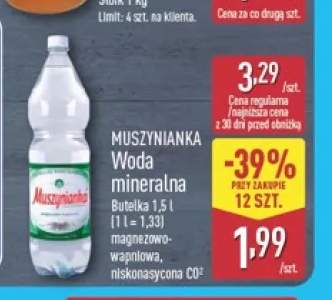 Woda mineralna gazowana Muszynianka