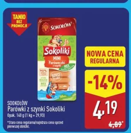 Parówki z szynki Sokoliki Sokołów