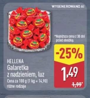 Galaretka z nadzieniem luz Hellena