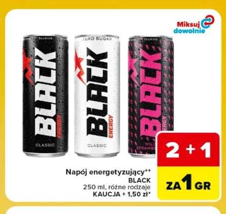 Napój energetyzujący Black Classic +2 warianty