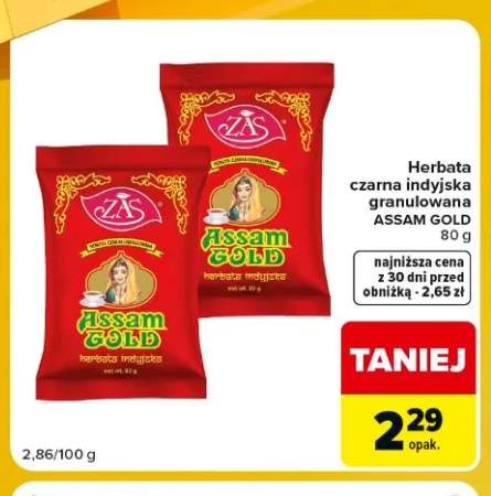 Herbata czarna indyjska granulowana Assam Gold