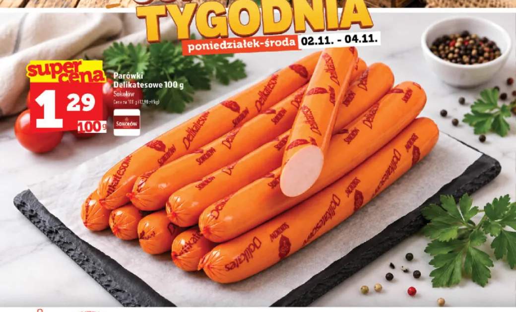 Parówki Delikatesowe Sokołów
