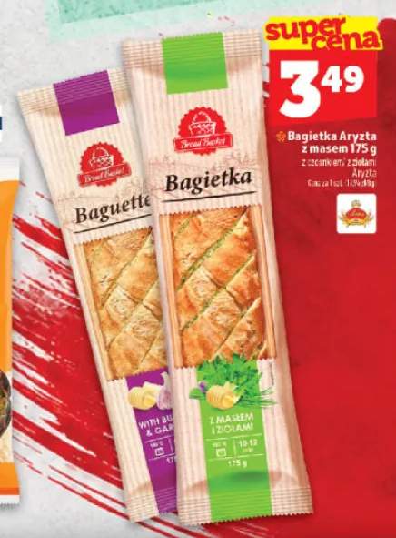 Bagietka Aryzta z masłem z czosnkiem +1 wariant