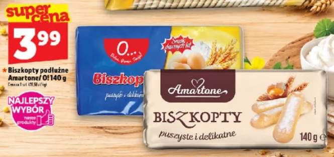 Biszkopty podłużne O! +1 wariant