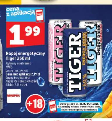 Napój energetyczny Tiger Classic +2 warianty