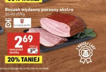 Boczek wędzony parzony ekstra Stanisławów