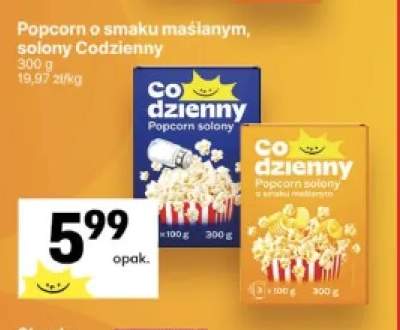 Popcorn o smaku maślanym Codzienny +1 wariant