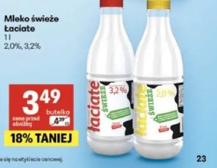 Mleko świeże Łaciate 2,0% +1 wariant