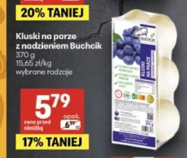 Kluski na parze z nadzieniem Buchcik