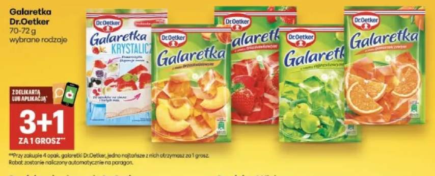 Galaretka krystaliczna truskawkowa Dr. Oetker +4 warianty
