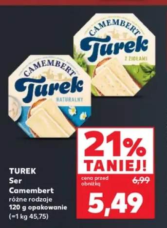 Ser Camembert Turek różne rodzaje