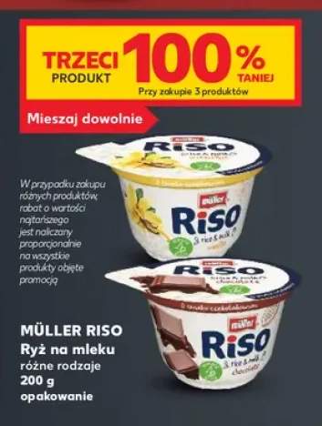 Ryż na mleku Müller Riso różne rodzaje