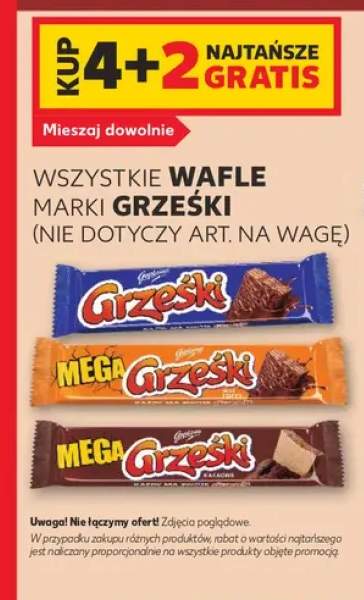 Wafle marki Grześki +3 warianty