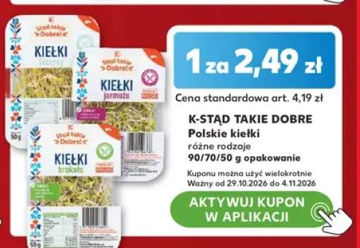 Kiełki lucerny K-Stąd Takie Dobre +2 warianty