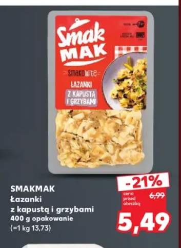 Łazanki z kapustą i grzybami Smakmak