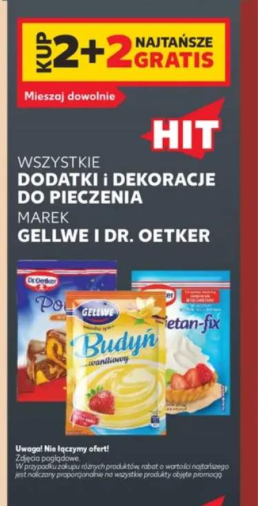 Dodatki i dekoracje do pieczenia Gellwe i Dr. Oetker +3 warianty