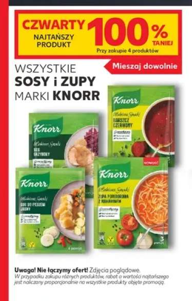 Sosy i zupy marki Knorr +4 warianty