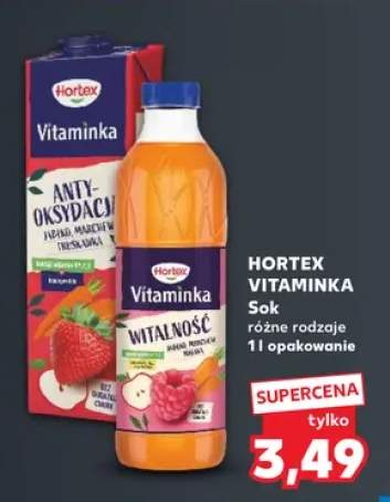 Sok Hortex Vitaminka antyoksydacja jabłko marchew truskawka +1 wariant