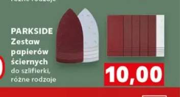 Zestaw papierów ściernych do szlifierki Parkside