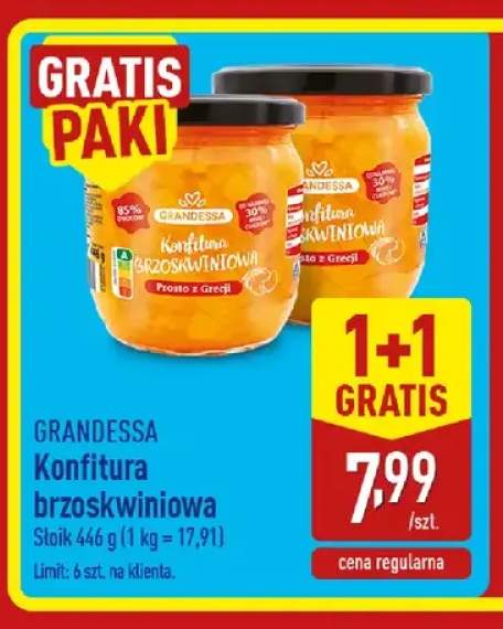 Konfitura brzoskwiniowa Grandessa