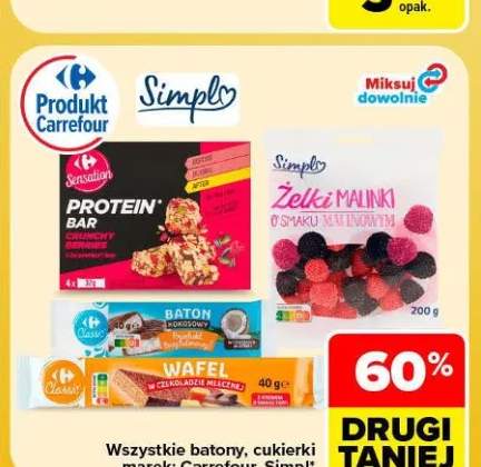 Wafel w czekoladzie mlecznej Classic Carrefour +4 warianty