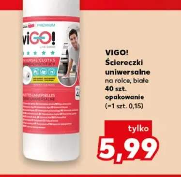 Ściereczki uniwersalne na rolce białe Vigo!