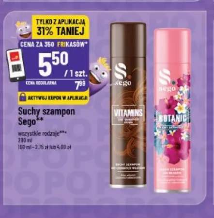 Suchy szampon Botanic Sego +1 wariant