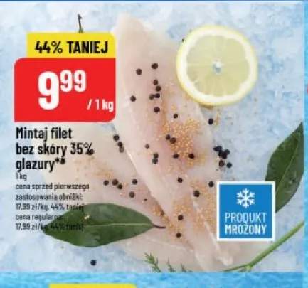 Mintaj filet bez skóry 35% glazury