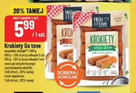 Krokiety z mięsem Go tove +1 wariant