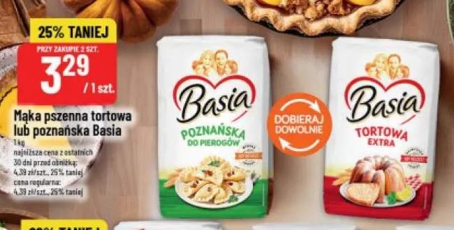 Mąka pszenna tortowa Basia +1 wariant