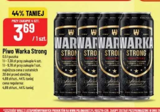 Piwo Warka Strong